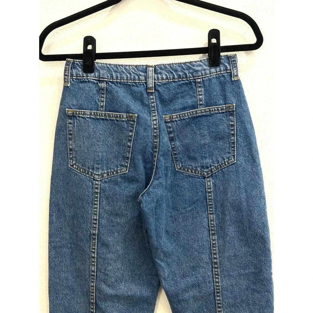 GAP Kids Barrel Jeans Girls Size 14 High Waist Tapered Leg Utility Streetwear